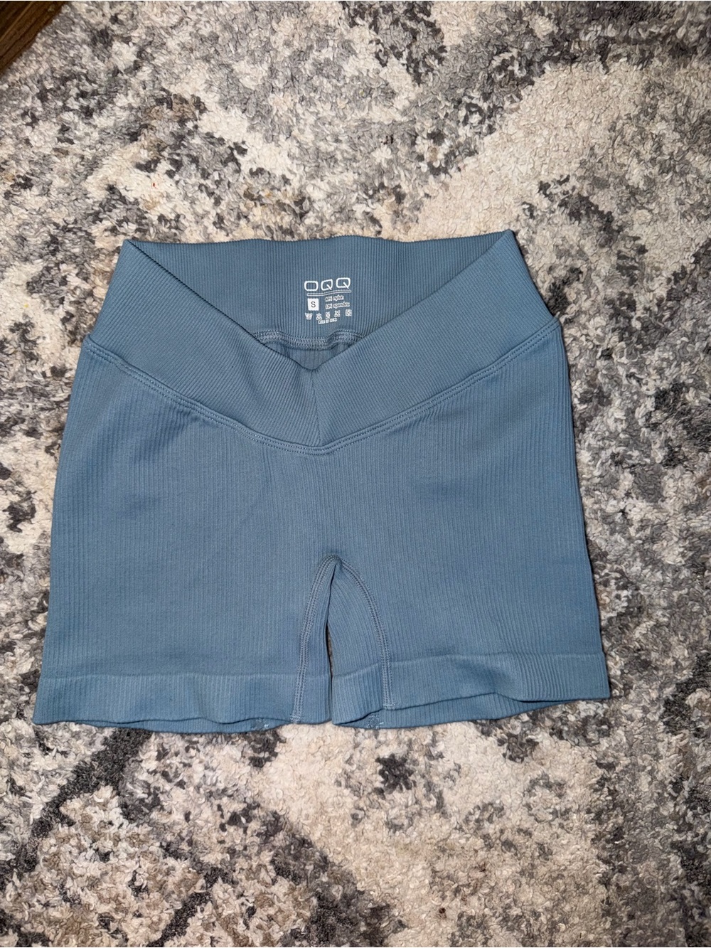 V-Waist Ribbed OQQ Bike Shorts SMALL, NWOT